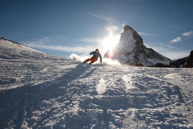 Skiing at Zermatt