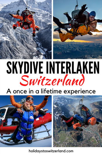 Skydive Interlaken collage