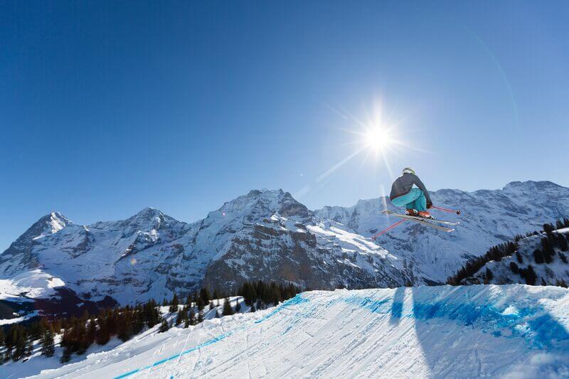 Skier in Jungfrau