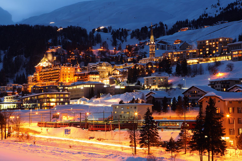 St. Moritz at night