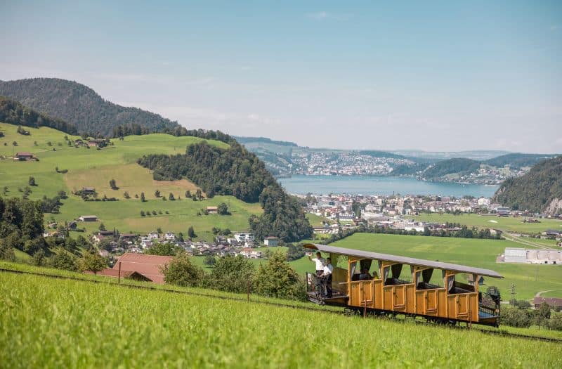 Mt. Stanserhorn's historic funicular