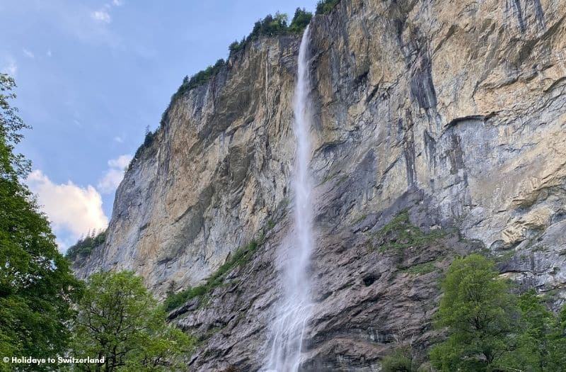 Staubbach Falls in Lauterbrunnen