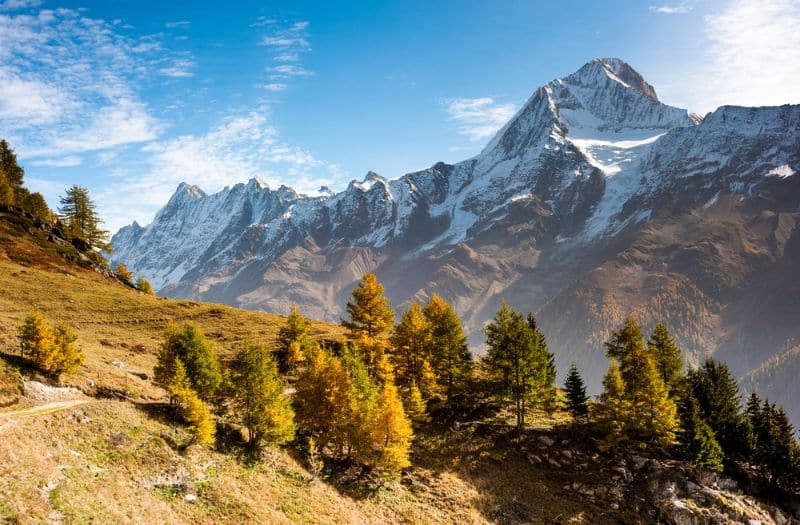 Swiss autumn scene