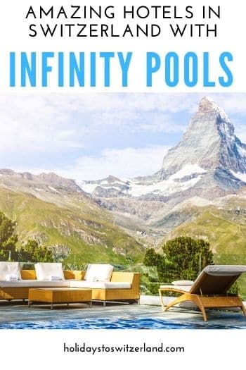 Infinity pool with view to the Matterhorn