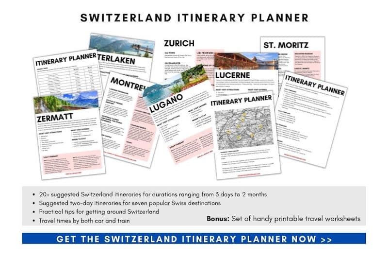 Switzerland itinerary planner