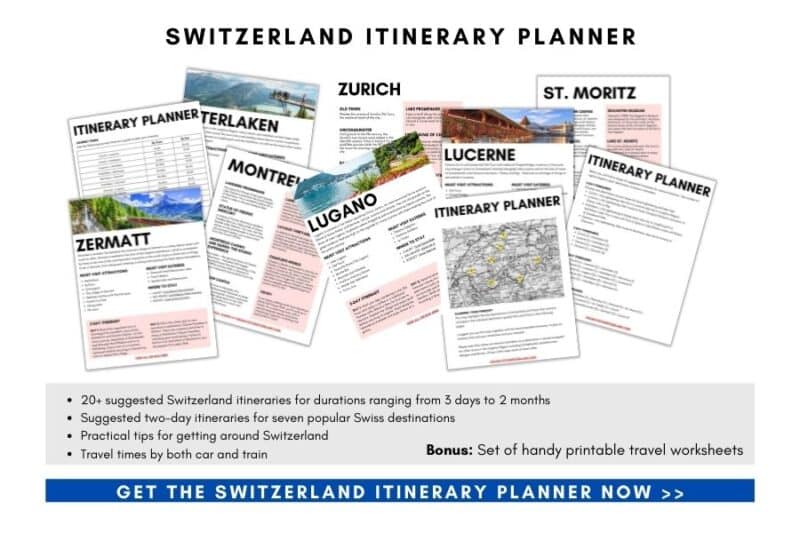 Switzerland Itinerary Planner