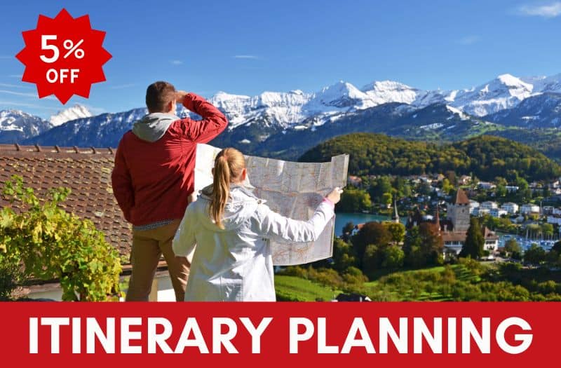 Switzerland tailor made itinerary planning service with 5% discount