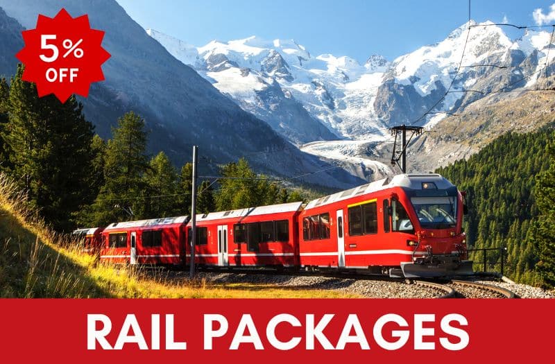 Switzerland rail packages with 5% discount