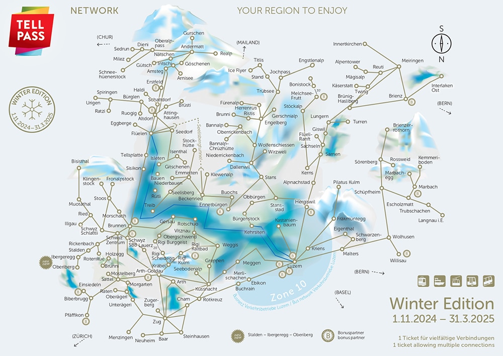 Tell Pass winter validity map 2024-25