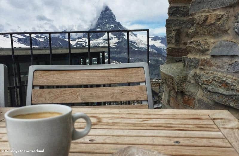 Terrace restaurant at 3100 Kulmhotel Gornergrat