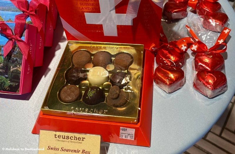 Teuscher Chocolates Swiss souvenir box