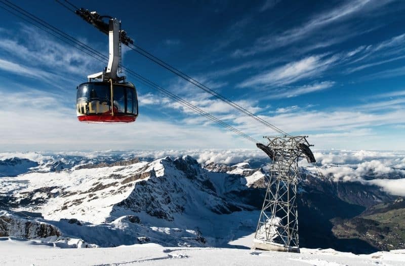 Mt. Titlis Rotair cable car