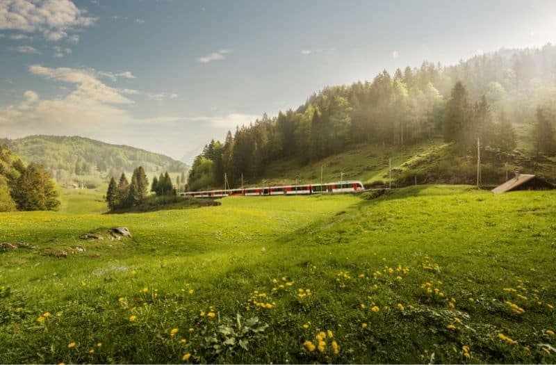 Train in Haslital region