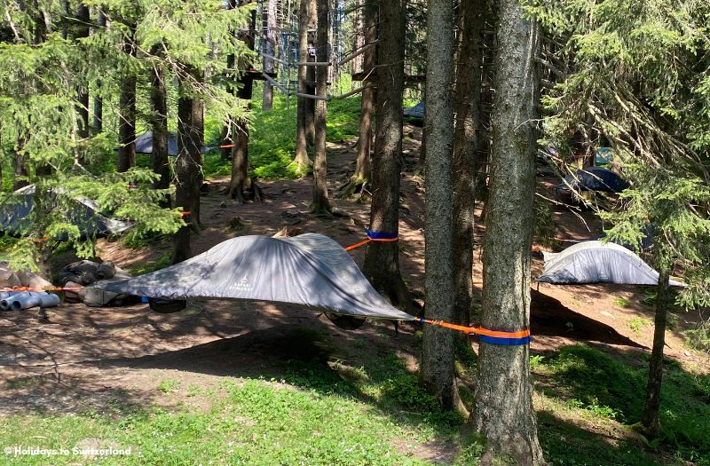 Tree Tents at Frakmuntegg on Mt. Pilatus