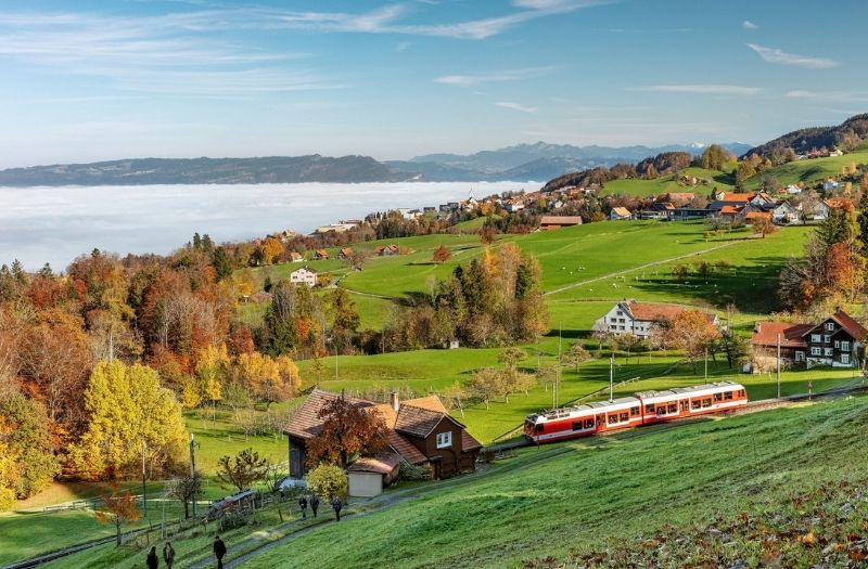 View from Heiden, Appenzellerland, Switzerland