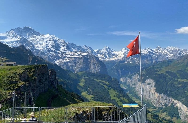 View from Mannlichen to Bernese Alps