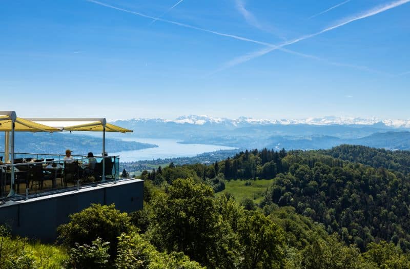 View of Lake Zurich from Uetliberg