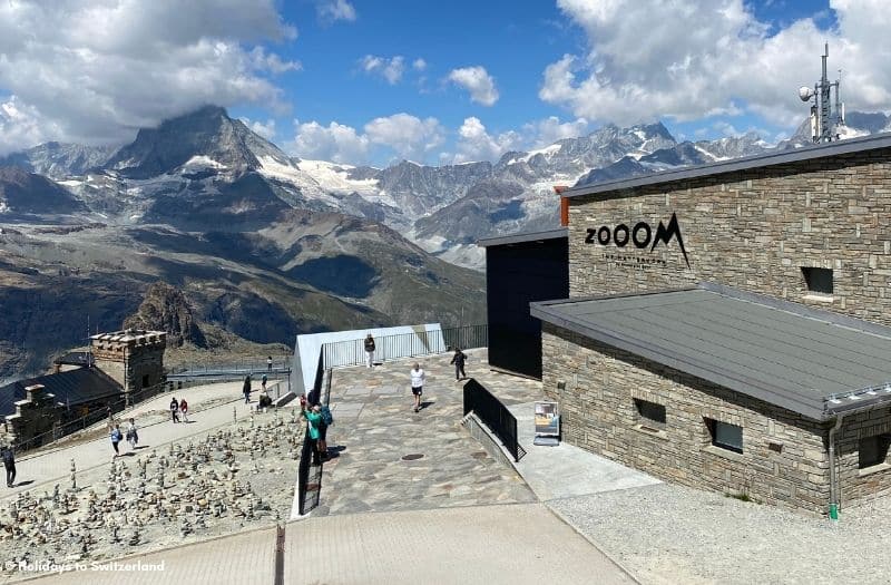 Zooom the Matterhorn building at Gornergrat