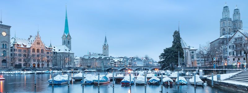 Zurich in winter.