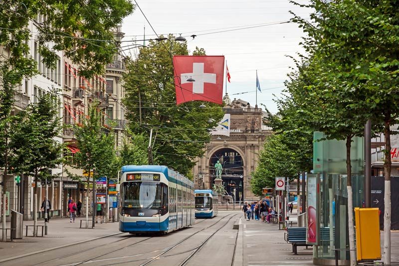 Tram in Zurich