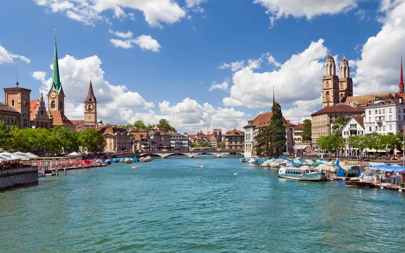 Zurich and the River Limmat